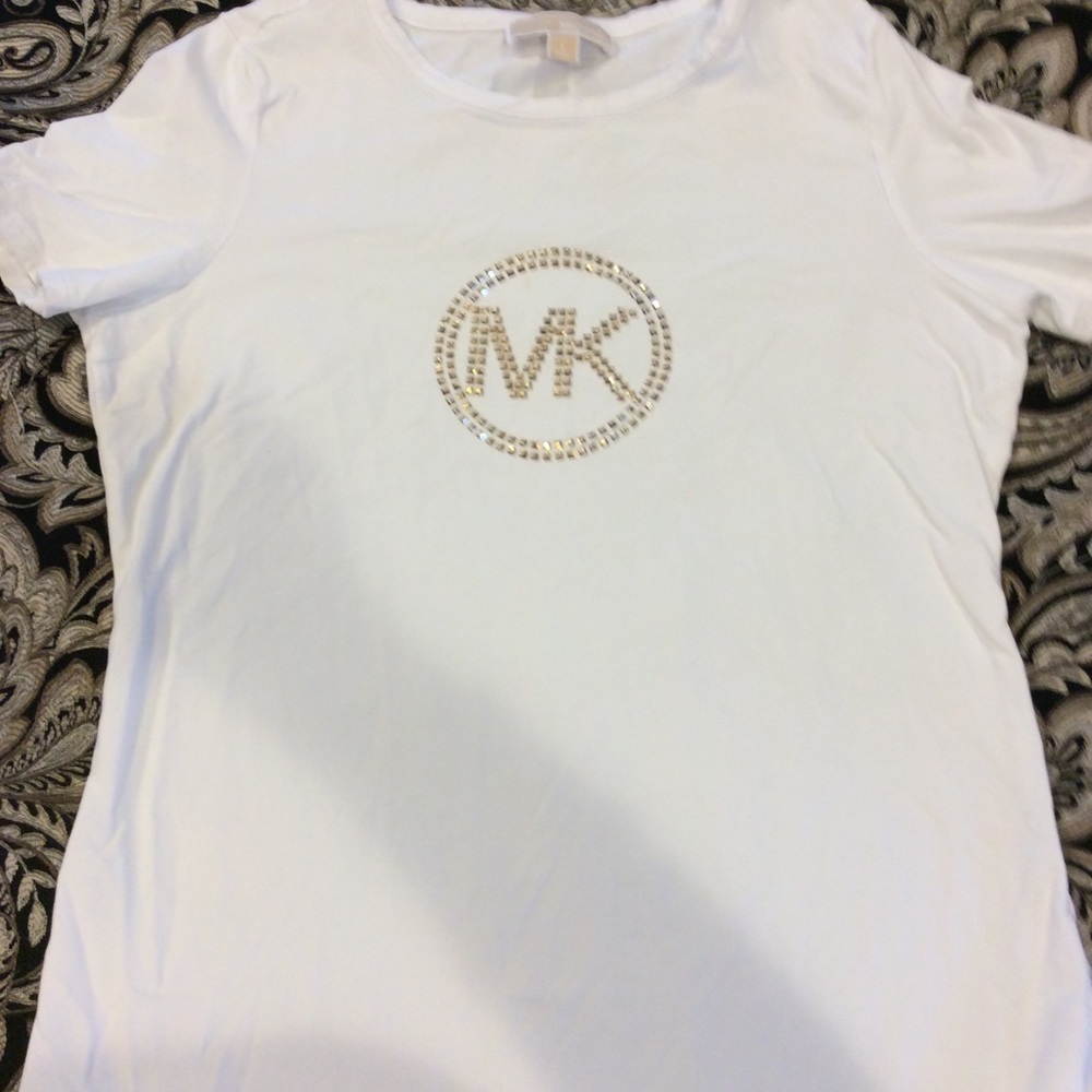 EUC Michael Kors T-shirt.  White, size Large